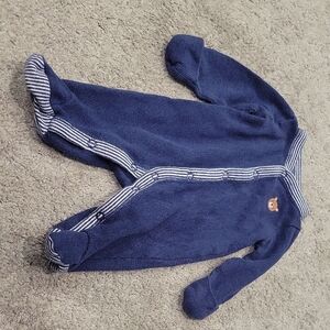 Carter's Blue Footed One Piece with Bear Patch